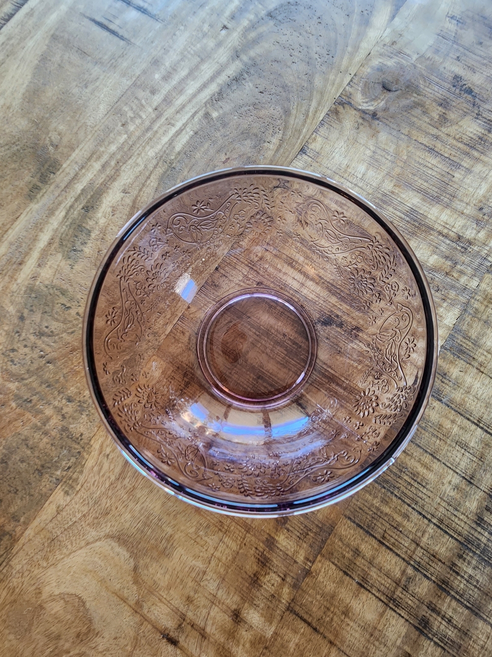 The Pioneer Woman Mazie Rose/Purple Large/Medium Glass Prep Bowls - Picture 7 of 12